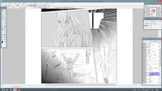 9.背景のペン入れとトーン貼り